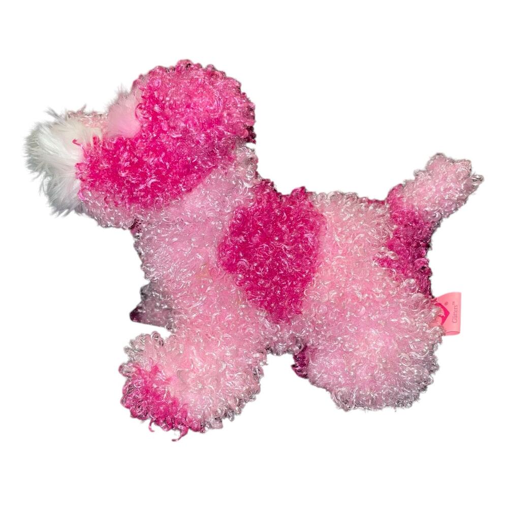 Ty Pinky Glitters Plush Dog 6" Pink White Stuffed Animal Pup Nursery Toy Vintage - Picture 11 of 12